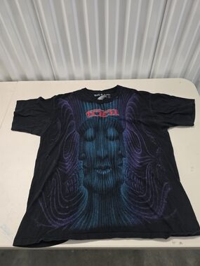 Rock And Death Tool Band T-Shirt Men L Embroidered Mexican Boot AOP Rock